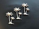 3-Pack 3D Beach Palm Tree Trees 1/8" Thick Unfinished Wood Cutout Cut Out Shapes Crafts Texan Wood Crafts