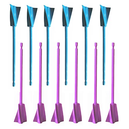 Resin Mixer Paddles,12 PCS Drill Mixing Attachment,Reusable Paint Mixer for Drill, epoxy drill paddles drill mixer Drill Attachment Resin Molds - WoodArtSupply