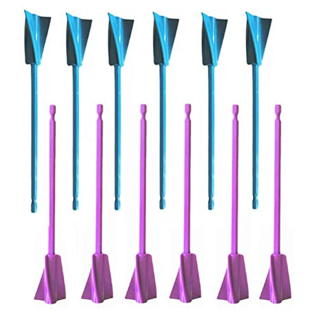 Resin Mixer Paddles,12 PCS Drill Mixing Attachment,Reusable Paint Mixer for Drill, epoxy drill paddles drill mixer Drill Attachment Resin Molds RF REENFAYA