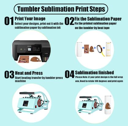 9-20 oz Mug Heat Press, Tumbler Press, DIY Sublimation, for Straight Blanks Skinny Tumblers, Fits Stainless Steel, Ceramic, Glass Tumbler,Green - WoodArtSupply