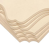 6 Pack Unfinished Wooden Plaques 11"x14"-0.25 Inch Thick Beveled MDF Wood Sign for Burning DIY Crafts Cregugua