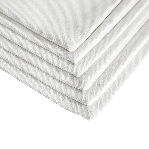 Bright Creations 6 Pack Large Cosmetic Canvas Pouch With Zipper 9 x 12, Blank Bag Organizer Purse for Travel, Toiletry, DIY Crafts Bright Creations