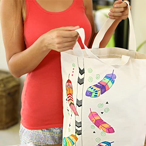 Zenacolor 20 Fabric Markers Pens Set - Non Toxic, Indelible and Permanent Fabric Paint Fine Point Textile Marker Pens Zenacolor