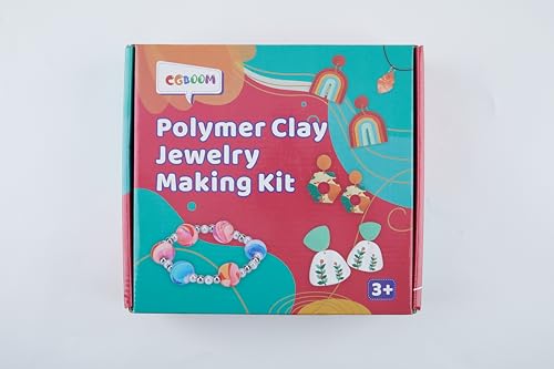 CGBOOM 527Pcs Polymer Clay Jewelry Making Kits,3 in 1 Clay Earring and Bracelet Making Kit, Jewelry Making Tools for Adults and Kids (Include - WoodArtSupply