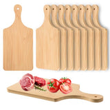 12 Pcs Thicken Bamboo Cutting Board Bulk 11x5 Inch Personalized Wood Chopping Board Customized Laser Engraving Serving Charcuterie Boards for Wedding AWIZOM