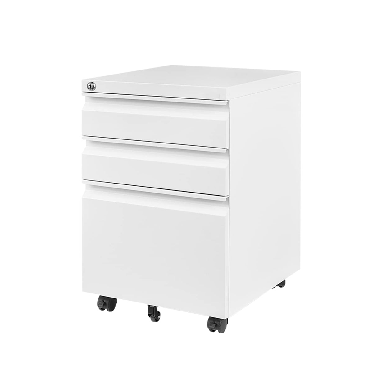 FLEXISPOT 3 Drawer Mobile File Cabinet for Home Office Under Desk Storage, Filing Cabinet with Lock Keys, File Organizer Cabinet for Legal/Letter/A4 FLEXISPOT