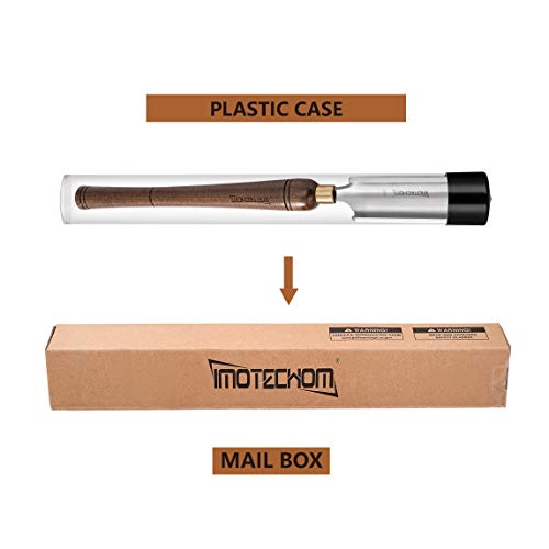 IMOTECHOM 2-Inches HSS Roughing Gouge Lathe Chisel Wood Turning Tools with Round Plastic Box and Hanging Bag - WoodArtSupply