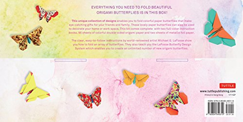 Origami Butterflies Kit: The LaFosse Butterfly Design System - Kit Includes 2 Origami Books, 12 Projects, 98 Origami Papers: Great for Both Kids and Tuttle Publishing