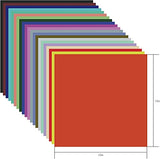 SPECUT XINPOCUT infusible Transfer Ink Sheets(21pcs/Set, 12''x12'') - Solid Color Paper Sublimation for Cricut Mug Press, Silhouette Cameo or Heat SPECUT