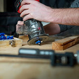 ABN 1/4in Shank Tungsten Carbide Router Bits for Woodworking - Wood Router Bit Set 35p Straight, Dovetail, Chamfer, Ogee ABN