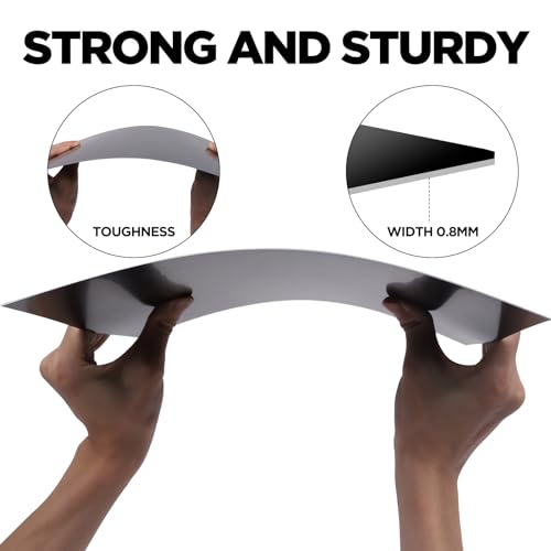 Frddiud Anodized Aluminum Sheet Metal 11.3 x 11.3 x 1/32 Inch Metal Plates Engraving Blanks for CNC Laser Engraving DIY Card, 0.8MM Thin Decorative Frddiud