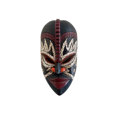 OMA African Decorative Mask Decor Tribal Lucky Mask Wooden Hand Carved African Art Home Decor Gift - WoodArtSupply