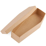 Factory Direct Craft Unfinished Paper Mache Coffin Boxes - 6 Casket Shaped Boxes for Halloween or Gothic Weddings and Decorations Factory Direct Craft