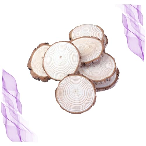 COHEALI 30 Pcs Ornament Kits Unfinished Wood Crafts Unfinished Wooden Circles Wood Slabs Wood Slab Crafts Wood Slices for Wedding Centerpieces DIY