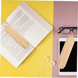 LALAFINA 30 Sets Wooden Blank Bookmark Unfinished Wood Tags Wooden Craft Bookmark Blank Bookmark with Holes Bamboo Gift Tags Wood Gift Tag Reading LALAFINA