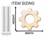 Unfinished Wood Gear Shape - Steampunk Wedding DIY - Craft - up to 24" DIY 4" / 1/4" 24 Hour Crafts