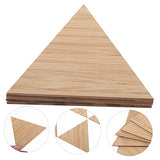 MAGICLULU 5pcs DIY Hand Painting Triangle Wood Slices Unfinished Wood Chip Rustic Wood Slices Kids Crafts Wood Log Wood Cutout Shapes Toys for Kids MAGICLULU