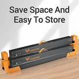 WORKESS Saw Horses 2 Pack Folding, 2600 Lbs Load Capacity & 24-32 Inch Adjustable Height Heavy Duty Sawhorse Table with 2x4 Support Arms, Portable WORKESS