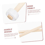 SUPVOX 2pcs Gong Hammer Music Accessories Electronic Accessories Electronic Drum Sticks Goner Striker Rubber-head Gong Mallets 5a Wood Pin Small SUPVOX
