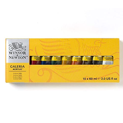 Winsor And Newton Galeria Acrylic Paint Colour Basic Set Each (56850) - WoodArtSupply