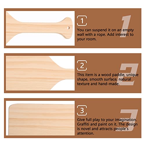 Sewroro Blank Oars Wooden Paddle Wood Boat Dazed and Confused Costume Unfinished Wooden Oar Wood Canoe Paddle Wooden Frat Paddle DIY Painting Wooden Sewroro