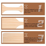 Sewroro Blank Oars Wooden Paddle Wood Boat Dazed and Confused Costume Unfinished Wooden Oar Wood Canoe Paddle Wooden Frat Paddle DIY Painting Wooden Sewroro