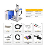 Cloudray 30W M7 Fiber Laser Engraver,LightBurn Compatible MOPA Laser Marking Machine with Red Dot Pointer, 6.9x6.9 Solid State Laser Marking Etching Cloudray