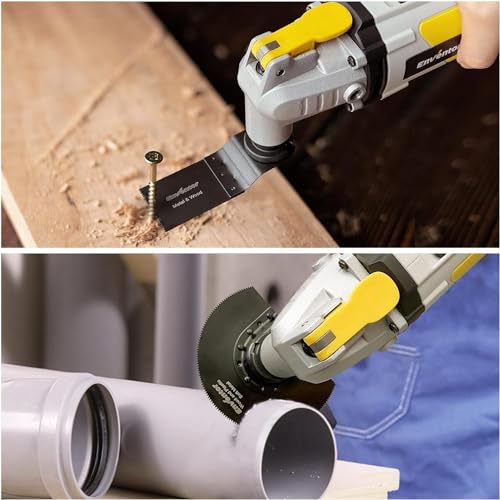ENVENTOR Oscillating Multi Tools, 2.5A Electric Oscillating Saw Corded with 43PCS Accessories, 15000-22000 OPM, 6 Variable Speeds, 3°Oscillation Enventor
