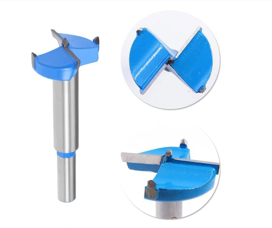 TA-VIGOR 75mm Forstner Drill Bit, Tungsten Carbide 3 Inch Forstner Bit with Hex Shank for Wood Plastic Hole Drilling, Suitable for CNC, Electric TA-VIGOR