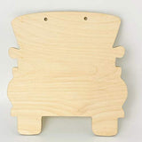 6-Pack Truck Front with or without Holes Unfinished Wood Cutout DIY Crafts Door Hanger Ready to Paint Cut Out Birch Plywood All Sizes Texan Wood Crafts