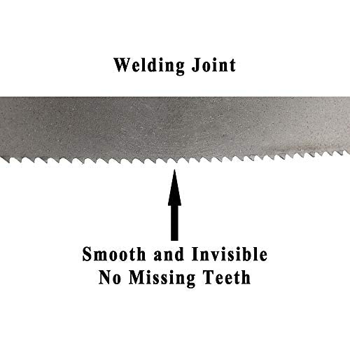 Imachinist S933446 M42 93" X 3/4" X 4/6tpi Bi-Metal Soft Ferrous Metal Cutting Band Saw Blades Variable Teeth - WoodArtSupply