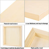 ADXCO 8 Pack Wood Panels 10 x 10 Inch Unfinished Wood Canvas Wooden Panel Boards for Painting, Pouring, Arts Use with Oils, Acrylics ADXCO