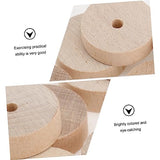 EXCEART 60 Pcs Log Wheel Wood Steering Wheel Toy Model Building Kits Unfinished Wood Wheels 1/4 Dowel Rod Children DIY Toys Dowels Car Accesories EXCEART