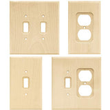 Franklin Brass Wood Square Wall Plate, Unfinished Wood Single Plain Outlet Cover, 1-Pack, W10402-UN-C Franklin Brass
