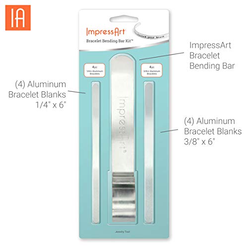 ImpressArt - Bracelet Bending Bar Kit, Tool for Bending Metal Blank Bracelets, Cuffs, Bangles for Metal Stamping & Metal Engraving, Bracelet Bending ImpressArt