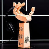 HNEEDS Signature Custom Laser Engraved beech wood Headset Stand & Game Controller Holder: The Perfect Gaming Accessory And Gift For Gamers 1,2,3 Or 4 HNEEDS