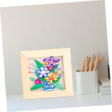 KALLORY 12 Pcs Clay Picture Frame 3d Wood Diy Photo Wallet Size Picture Frames Natural Clay Unfinished Picture Frames Bulk Picture Frames Farmhouse KALLORY