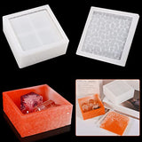 Zayookey Storage Box Resin Mold, Square Jar Silicone Resin Molds with Lid, Cube Epoxy Casting Mould Jewelry Box Mold for DIY Craft Trinket Candy Zayookey