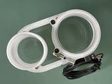 Clear Dust boot/shoe for Onefinity CNC milling machine + LED light ring - 65mm router body diameter - 2-1/4" Shop vac or 2-1/2 vacuum flex hose Generic