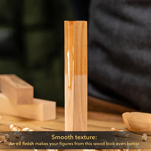 BeaverCraft BW10 Alder Wood Carving Blocks Wood for Whittling Carving Wood Blocks Whittling Wood Wooden Blocks for Crafts Wood Carving Wood Blank BeaverCraft