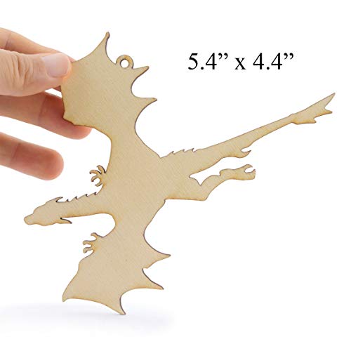Summer-Ray 20 Wooden Dragon Laser Cutout DIY Craft Party Decoration Art Embellishment Room Decoration Summer-Ray.com