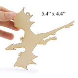 Summer-Ray 20 Wooden Dragon Laser Cutout DIY Craft Party Decoration Art Embellishment Room Decoration Summer-Ray.com