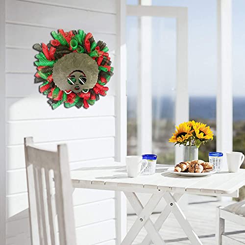 Head Silhouette Wooden Cutout Craft Template for Wreath Afro African Women Girl Queen Black Mother DIY Gifts from Daughter Son for Mom Holiday 13", MACLARONX