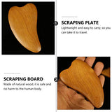 EXCEART 2pcs Wooden Scraping Massage Tool Heart- shaped Wood Face Scraping Board Facial Body Care Scraping Plate Therapy Tool, Anti Cellulite, Manual EXCEART