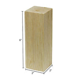 Super Bird Creations SB50018 Balsa Blocks 2x2x6" (4pk) for Bird Toys, Small Animal Chew Blocks, Carving and Crafting Super Bird Creations