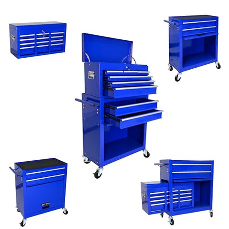 Fulvari Rolling Tool Chest, 8 Drawers Rolling Tool Chest With Wheels, Portable Rolling Tool Box On Wheels, High Capacity Tool Chest Organizer for Fulvari