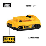 DEWALT 20V MAX Battery, Compact 2.0Ah (DCB203) DEWALT