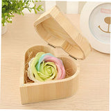 NOLITOY 5pcs Vintage Cases Unfinished Treasure Chest Heart Jewelry Case Ring Case Jewelry Organizer Tray Engagement Ring Heart Case Ring Chest NOLITOY