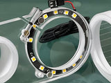 Clear Dust boot/shoe for Onefinity CNC milling machine + LED light ring - 65mm router body diameter - 2-1/4" Shop vac or 2-1/2 vacuum flex hose Generic