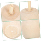 NOLITOY 90 Pcs Wooden DIY Mini Wooden Peg Dolls Figure Wood Fruit Decor Wooden Apples Unfinished Wooden Craftsc Kids Unfinished Fruit Toys for Kids NOLITOY